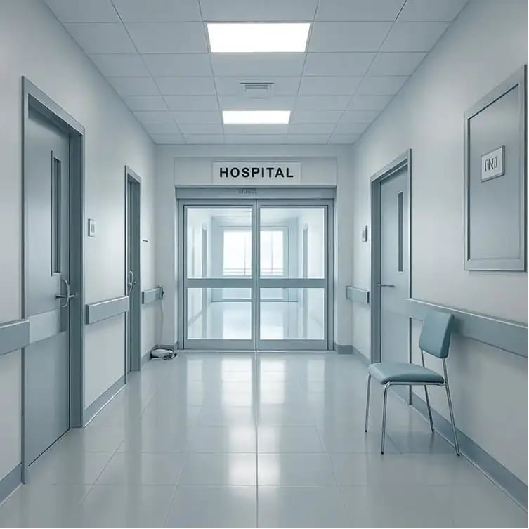 a sleek hospital setting with no humans-resized